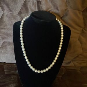 17” faux pearl necklace